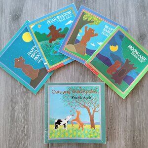 FRANK ASCH LOT OF VINTAGE 1980s BEARS PICTURE BOOKS HAPPY BIRTHDAY MOON MOONGAME